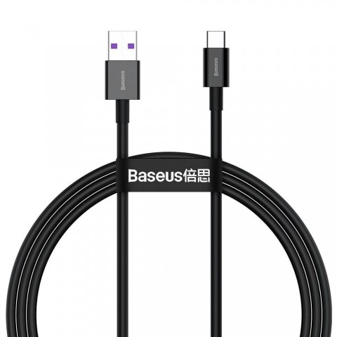 Laidas USB - USB C 2m 66W juodas (black) Baseus CATYS-A01 